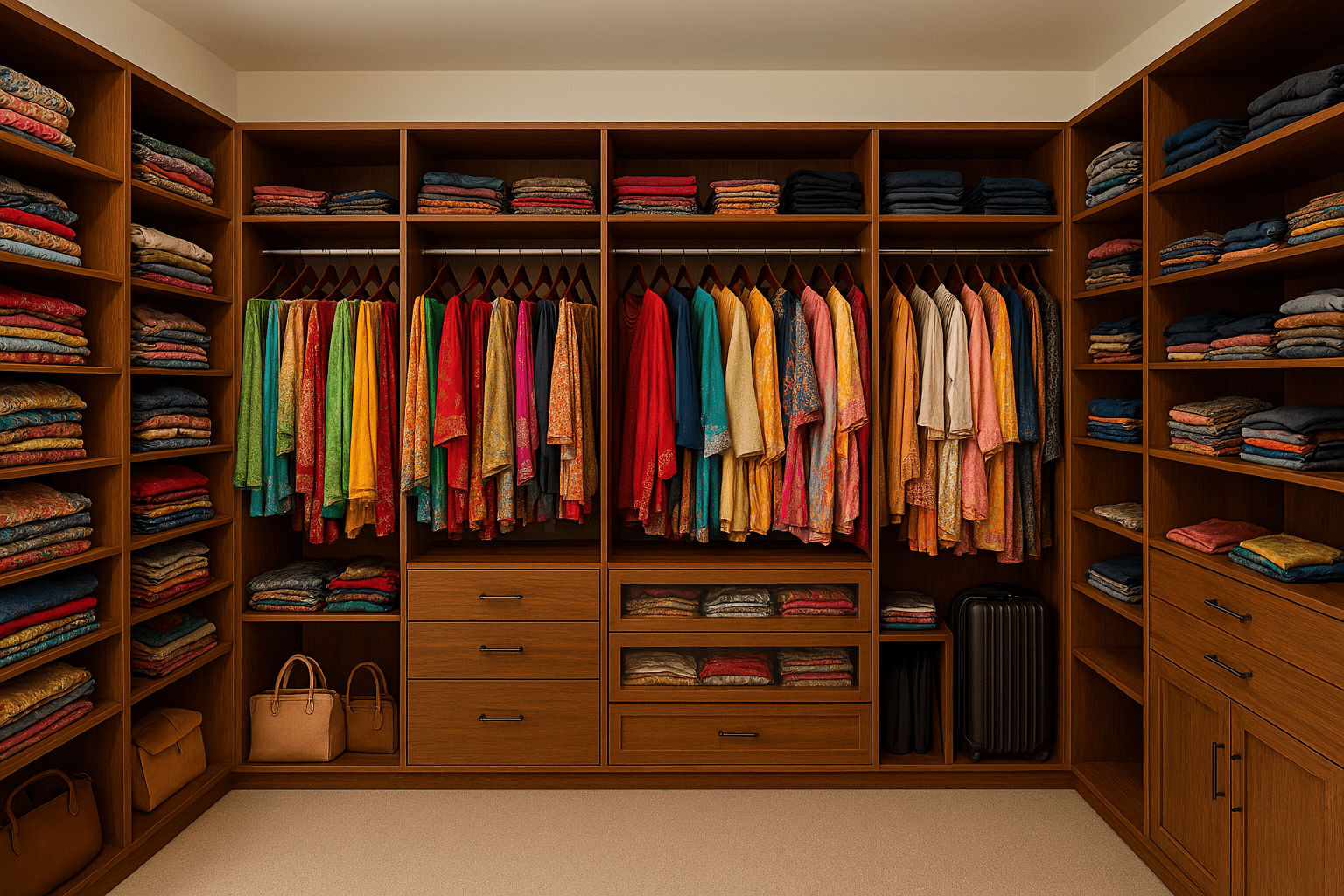 Walk in wardrobes