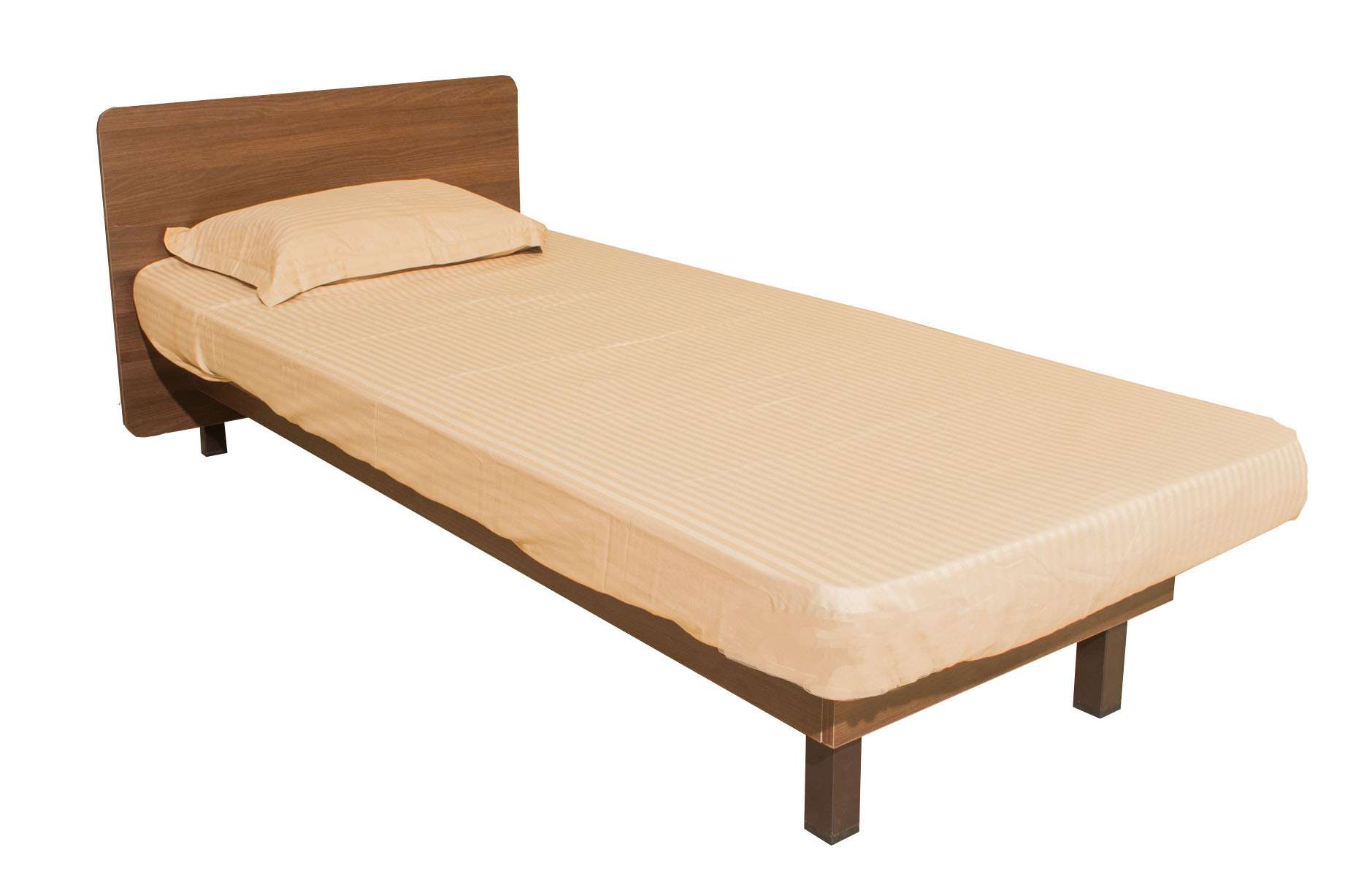 Affordable single cot with durable steel frame and wooden finish headboard – ideal for hostels, rentals, and compact bedrooms. Installed at Singanallur, Trichy Road, Coimbatore by trusted interior designers and budget-friendly furniture suppliers.