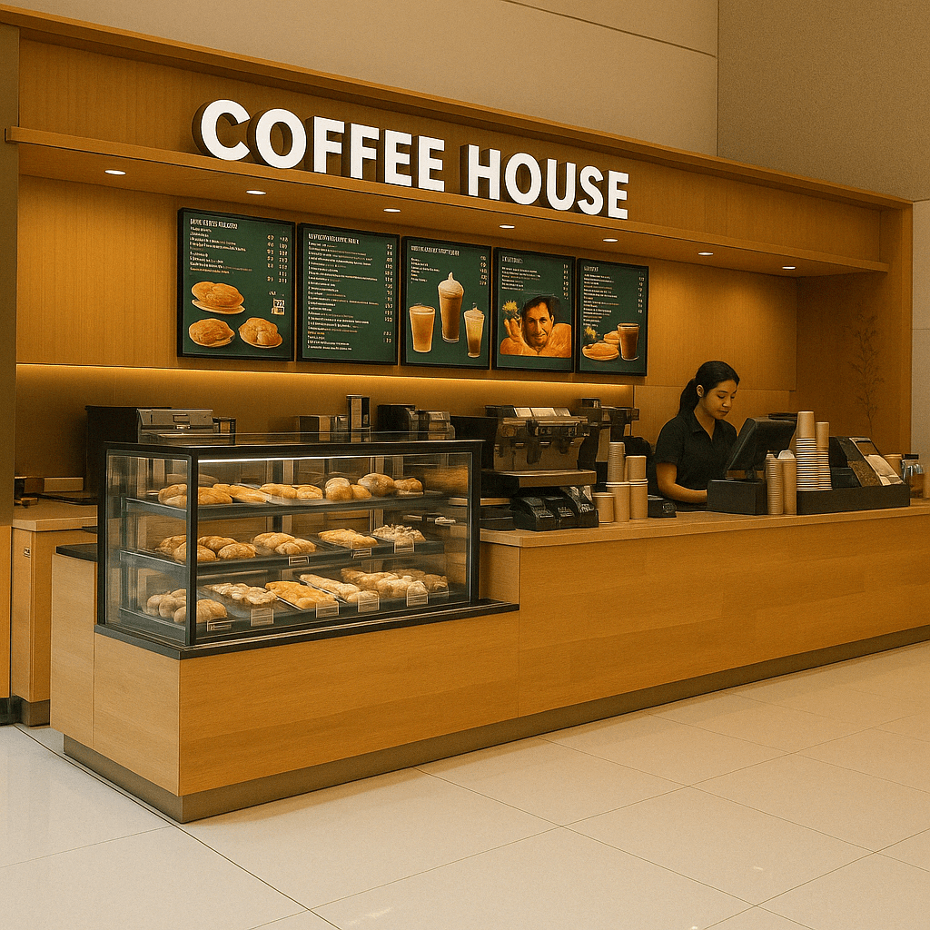Food outlets, Coffee Shops, Bakeries