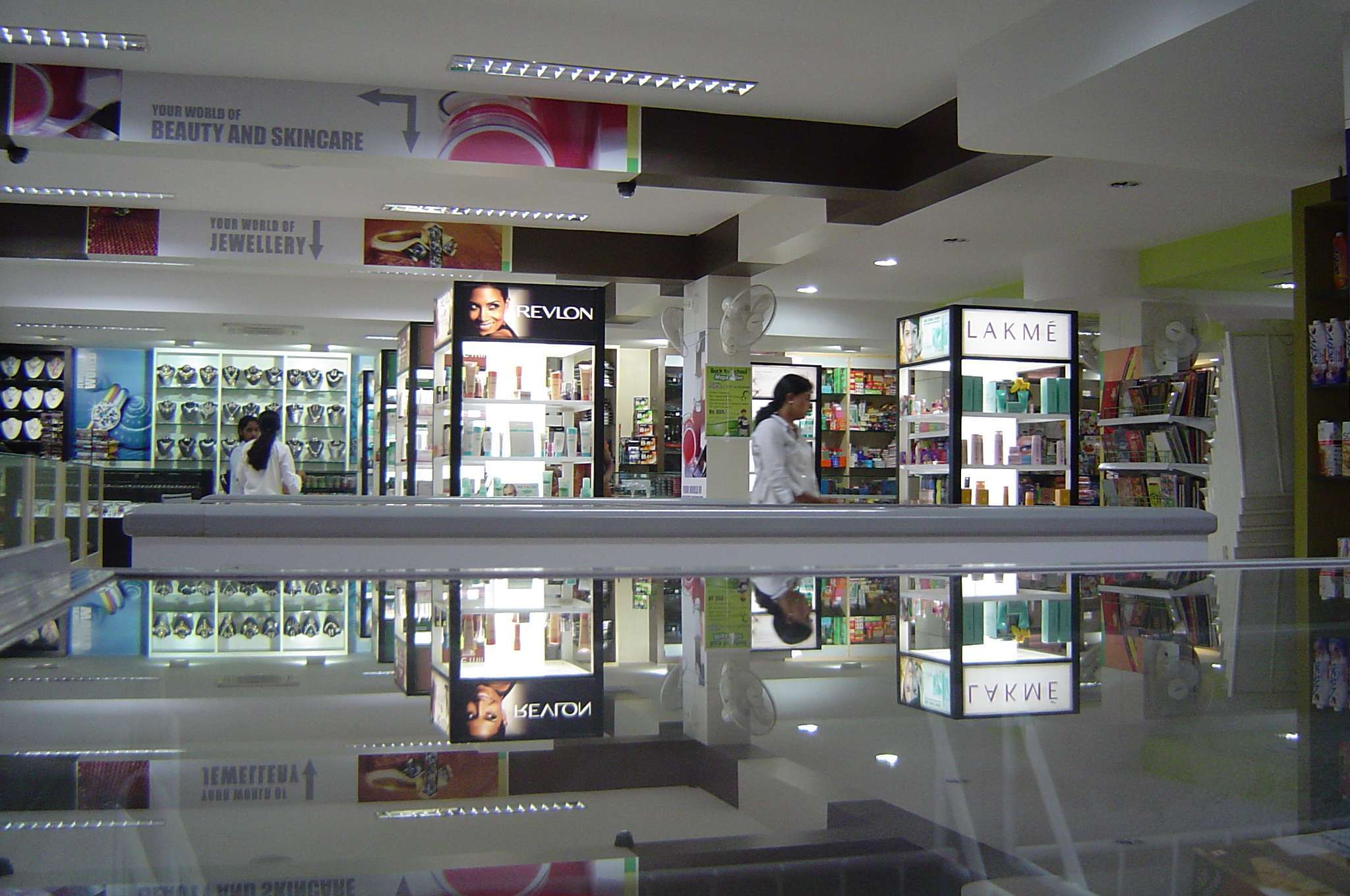 Interior design of a departmental store on Avinashi Road, Coimbatore,— ideal retail interior design and display unit installations by interior designers and contractors.